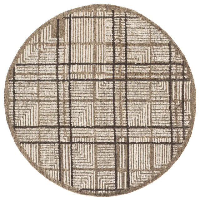 Safavieh Harvest 6'-0" x 6'-0" Rug in Brown / Ivory