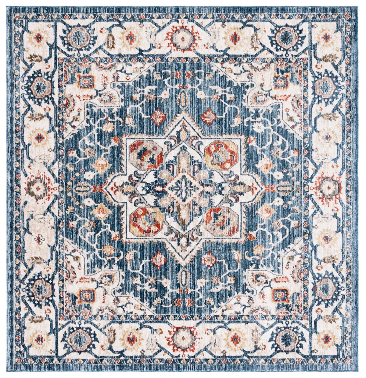 Safavieh Olympia 6'-0" x 6'-0" Rug in Blue / Ivory
