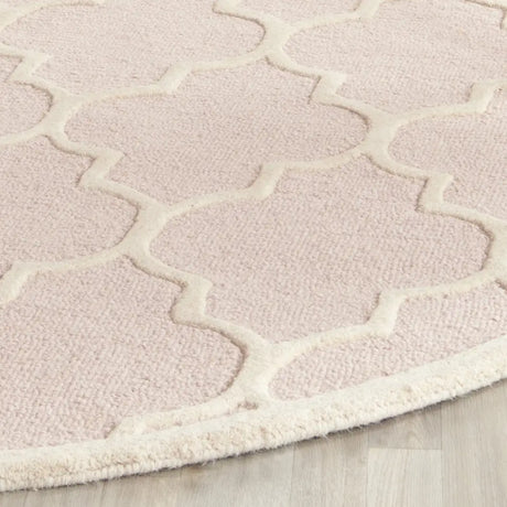 Safavieh Cambridge 6'-0" x 6'-0" Rug in Light Pink / Ivory