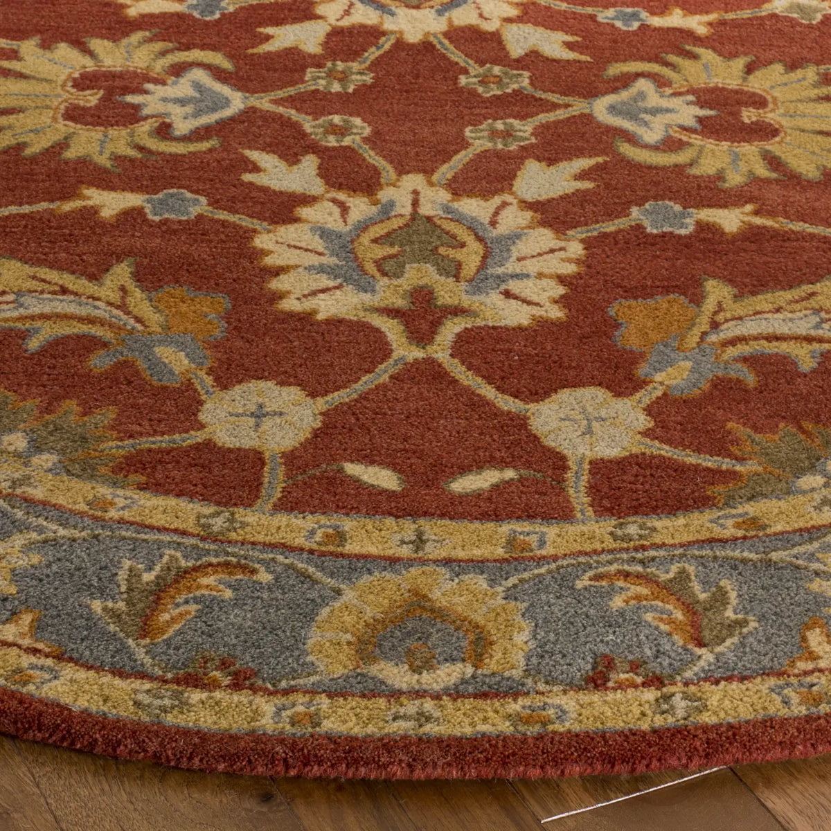 Safavieh Heritage 6'-0" x 6'-0" Rug in Red / Blue