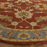 Safavieh Heritage 6'-0" x 6'-0" Rug in Red / Blue