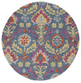 Safavieh Suzani 6'-0" x 6'-0" Rug in Blue / Multi