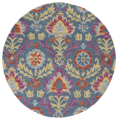 Safavieh Suzani 6'-0" x 6'-0" Rug in Blue / Multi