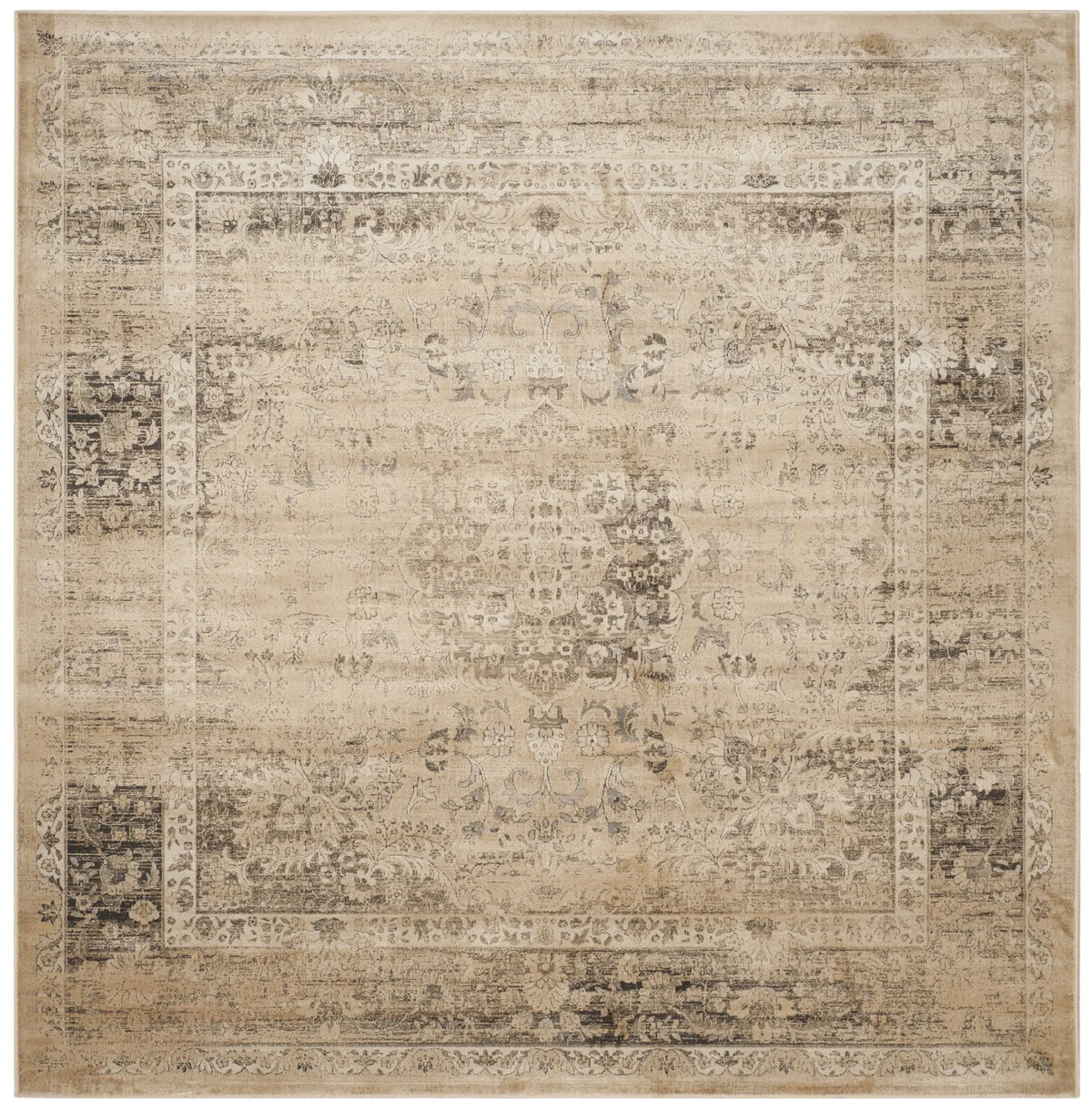 Safavieh Vintage 8'-0" x 8'-0" Rug in Warm Beige