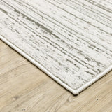 Oriental Weavers Montecito 4154W White/ Grey Rug - corner detail