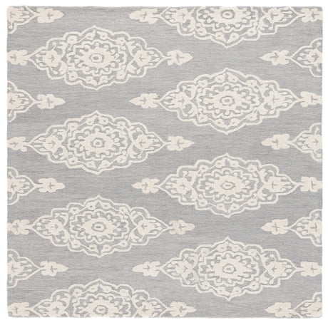 Safavieh Ebony 6'-0" x 6'-0" Rug in Ivory / Grey