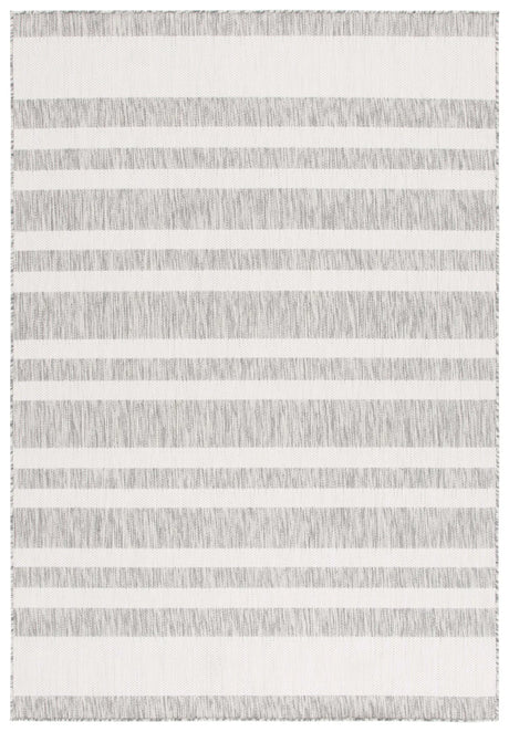 Safavieh Beach House 4'-0" x 6'-0" Rug in Grey / Ivory