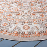 Safavieh Cabana 6'-7" x 6'-7" Rug in Beige / Orange