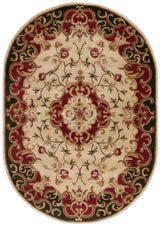 Safavieh Classic 4'-6" x 6'-6" Rug in Ivory / Green