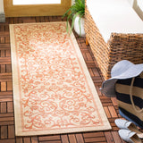 Safavieh Courtyard 2'-3" x 10'-0" Rug in Natural / Terra