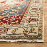 Safavieh Kashan 4'-0" x 6'-0" Rug in Ivory / Blue