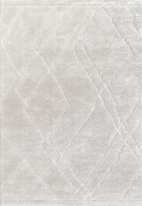 Dynamic Rugs Masai 14005 Power Loomed Modern Ivory Rug - Rectangular
