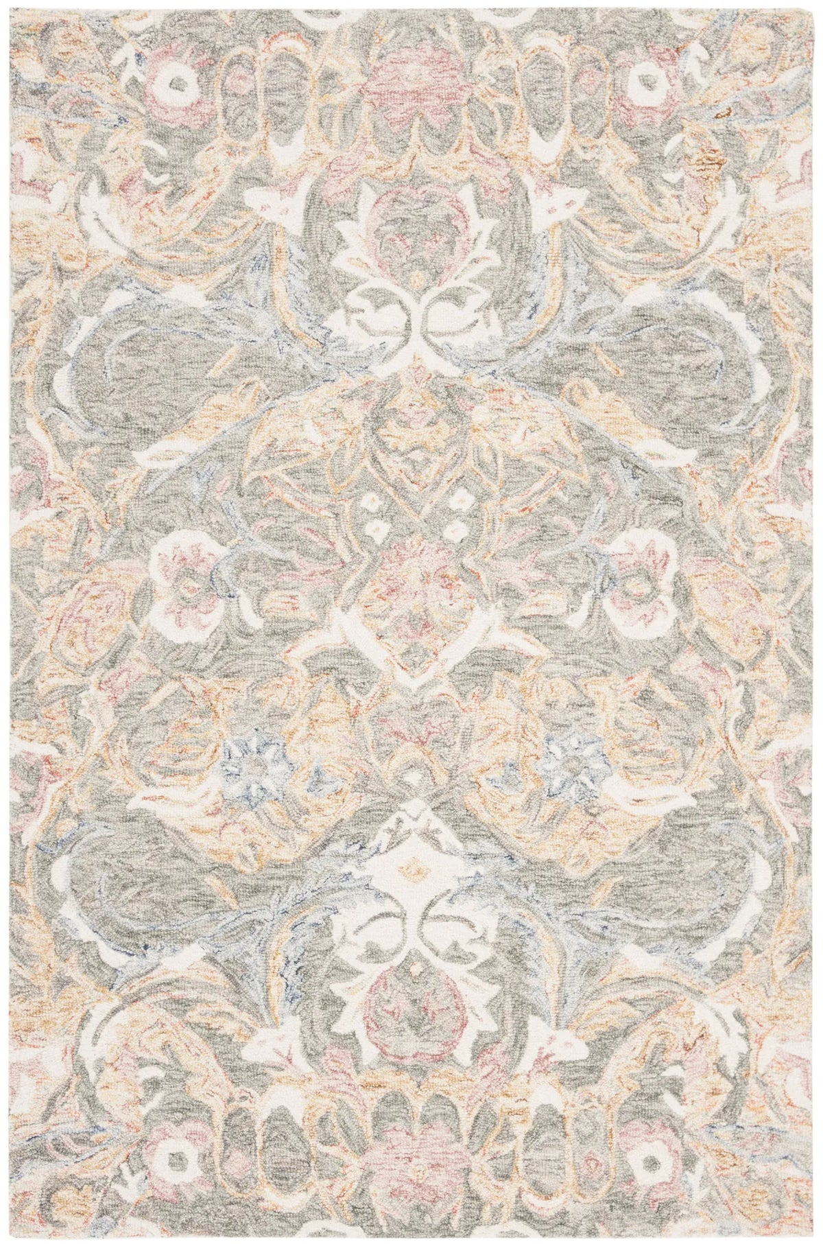 Safavieh Aubusson 4'-0" x 6'-0" Rug in Ivory / Sage