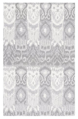 Safavieh Ikat 4'-0" x 6'-0" Rug in Grey / Ivory