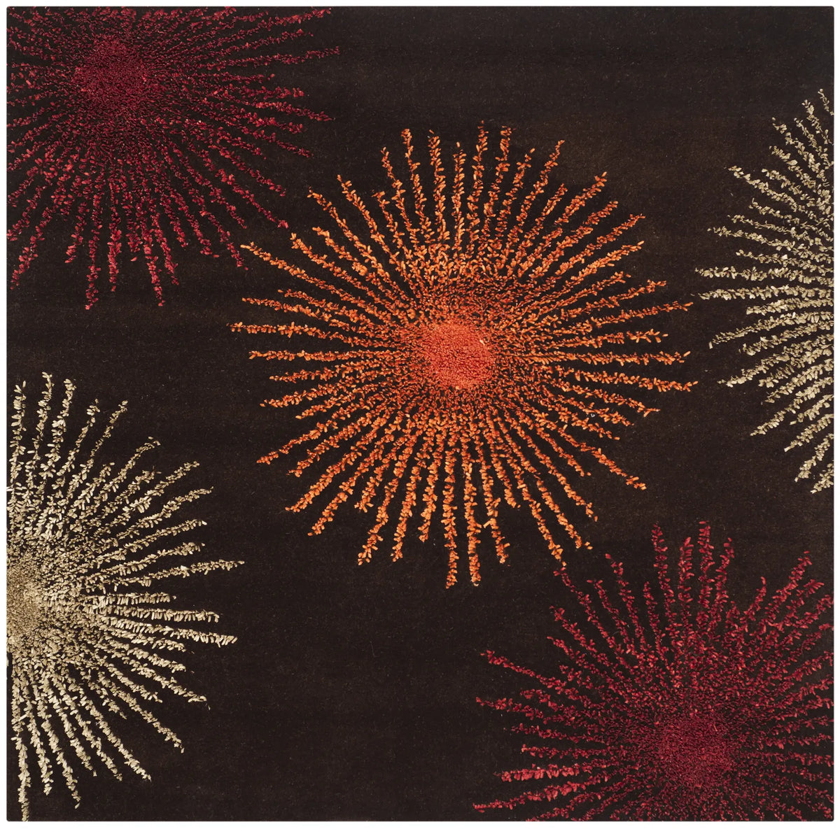 Safavieh Soho 6'-0" x 6'-0" Rug in Brown / Multi