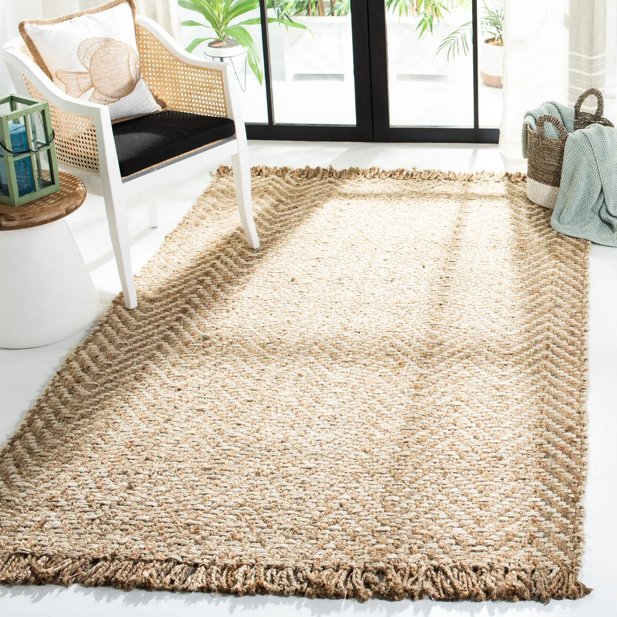 Safavieh Natural Fiber 4'-0" x 6'-0" Rug in Bleach / Natural