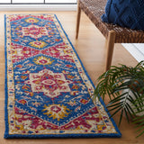 Safavieh Aspen 2'-3" x 9'-0" Rug in Navy / Fuchsia