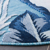 Safavieh Cabana 5'-1" x 5'-1" Rug in Aqua / Navy