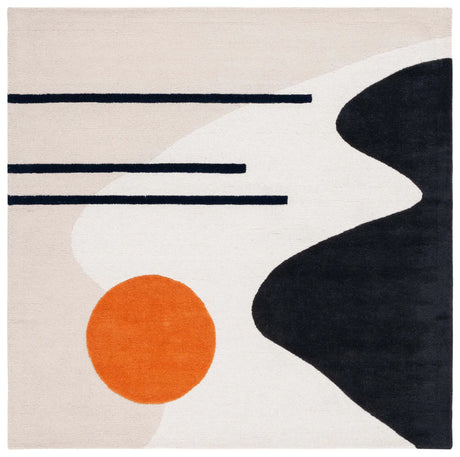 Safavieh Rodeo Drive 6'-0" x 6'-0" Rug in Beige / Black