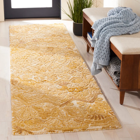 Safavieh Marquee 2'-3" x 8'-0" Rug in Yellow / Ivory