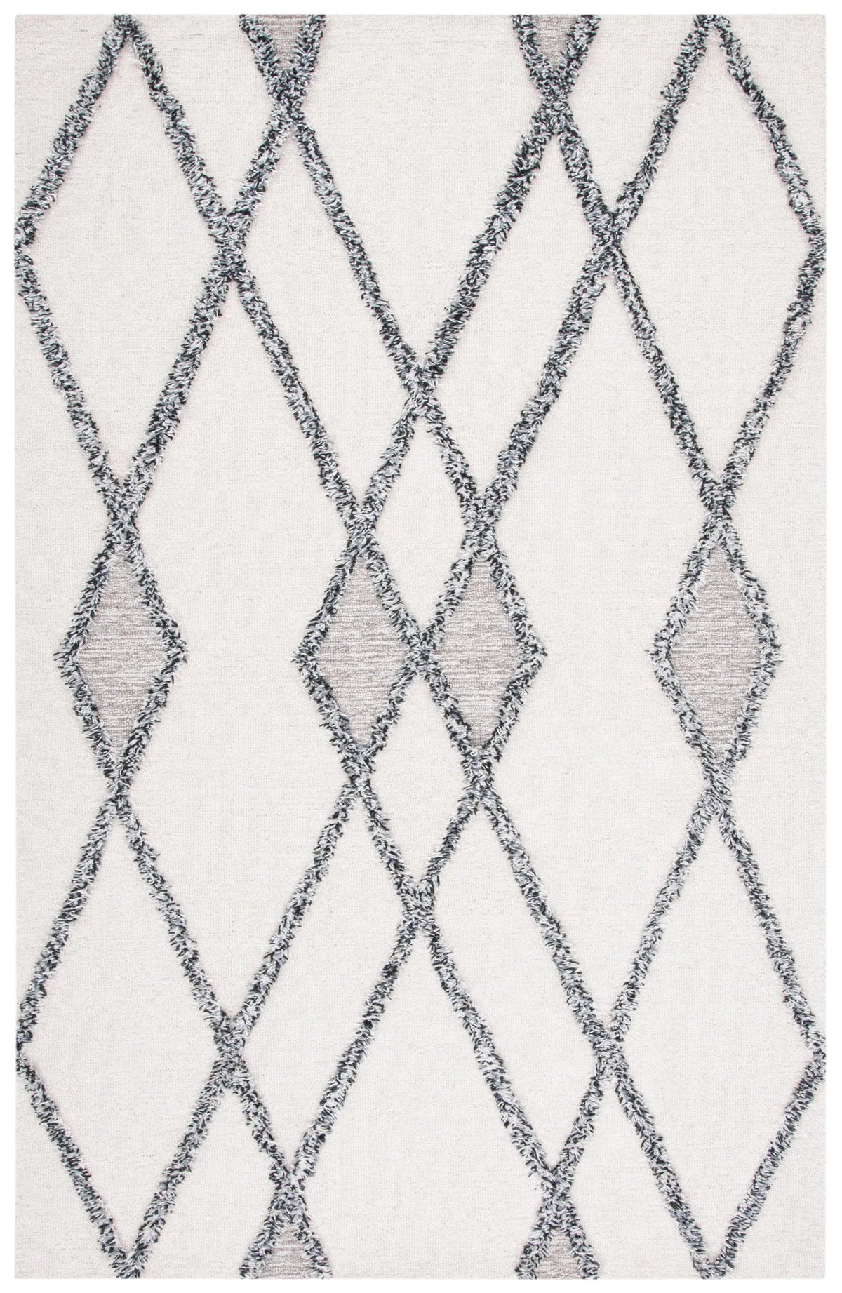 Safavieh Casablanca 4'-0" x 6'-0" Rug in Ivory / Black