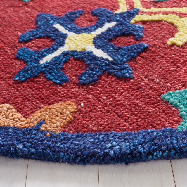 Safavieh Blossom 6'-0" x 6'-0" Rug in Red / Yellow