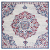 Safavieh Brentwood 6'-7" x 6'-7" Rug in Ivory / Red