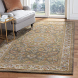 Safavieh Heritage 5'-0" x 8'-0" Rug in Green / Taupe