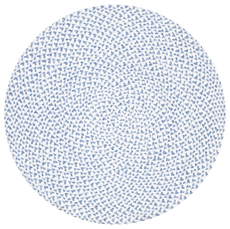 Safavieh Braided 3'-0" x 3'-0" Rug in Blue / Ivory