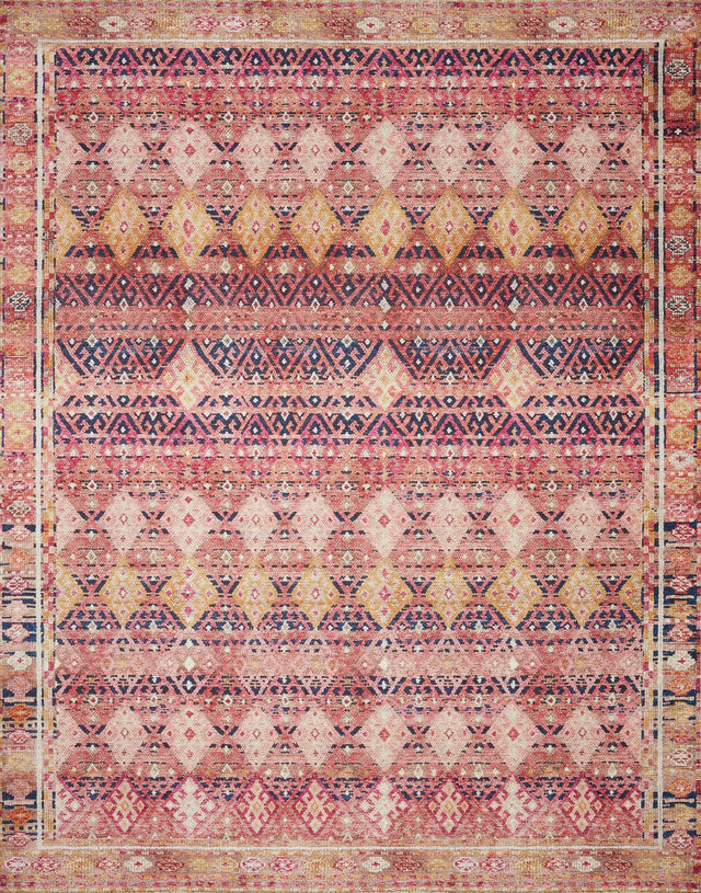 Loloi Layla Lay-15 Magenta/Multi Rugs - main flat