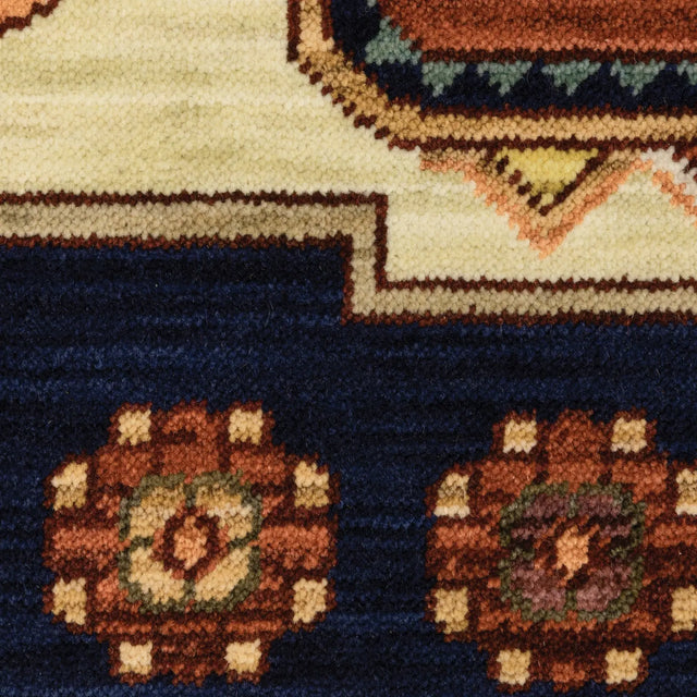 Oriental Weavers Sphinx Lilihan 090B6 Blue/ Red Rugs - room scene 2