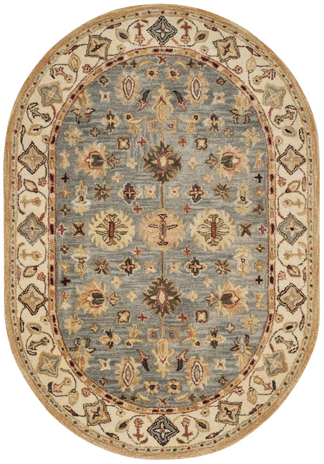 Safavieh Antiquity 4'-6" x 6'-6" Rug in Blue / Ivory