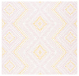 Safavieh Courtyard 6'-7" x 6'-7" Rug in Pink / Gold