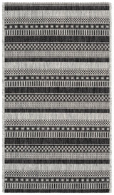 Safavieh Courtyard 2'-0" x 3'-7" Rug in Black / Grey