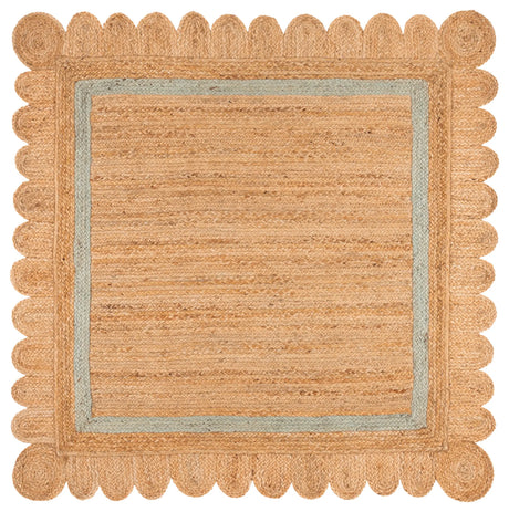 Safavieh Natural Fiber 6'-0" x 6'-0" Rug in Natural / Light Blue