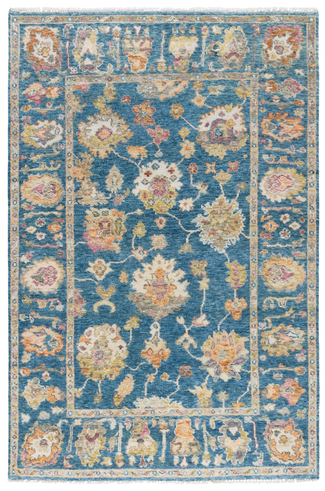 Safavieh Samarkand 6'-0" x 9'-0" Rug in Blue / Ivory