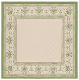Safavieh Courtyard 6'-7" x 6'-7" Rug in Natural / Olive