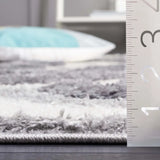 Safavieh Hi-Lo Shag 4'-0" x 6'-0" Rug in Grey / Light Grey