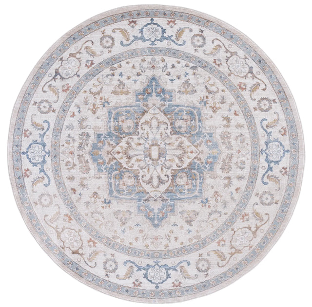 Safavieh Ellwood 6'-5" x 6'-5" Rug in Beige / Blue