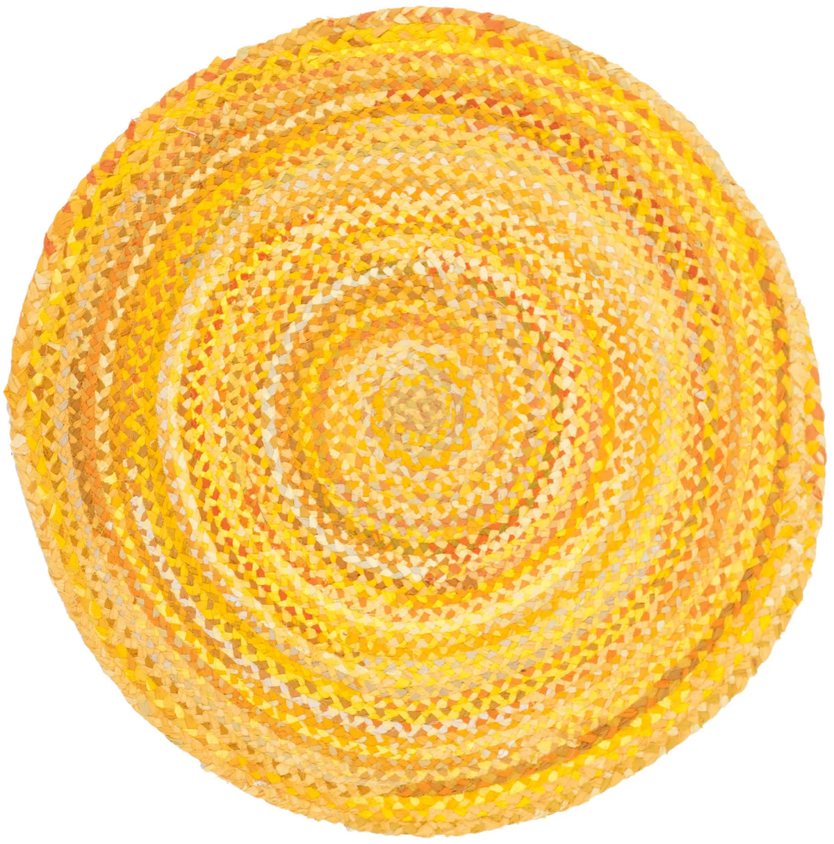 Safavieh Braided 3'-0" x 3'-0" Rug in Gold