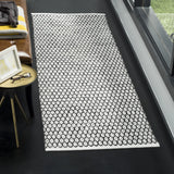 Safavieh Montauk 2'-3" x 11'-0" Rug in Black / Ivory