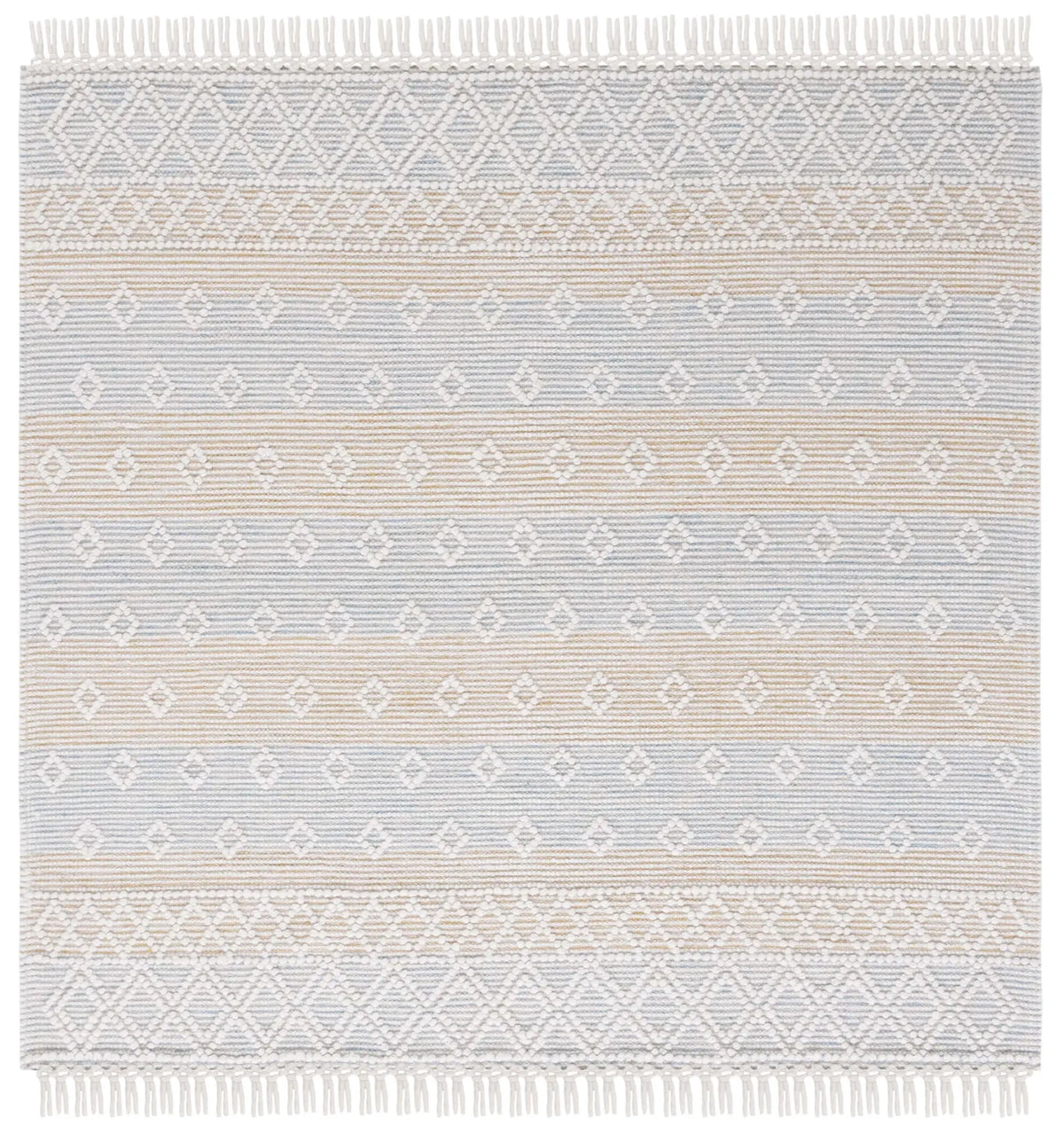 Safavieh Vermont 6'-0" x 6'-0" Rug in Light Blue / Yellow