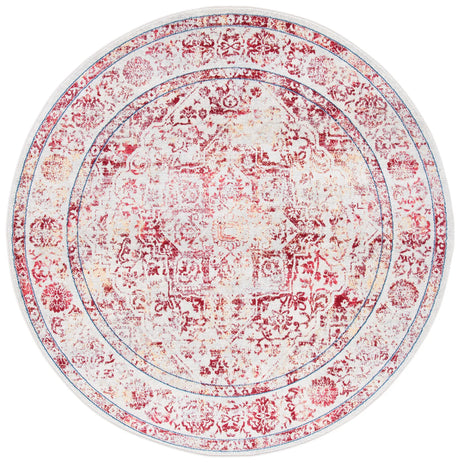 Safavieh Brentwood 6'-7" x 6'-7" Rug in Ivory / Red