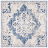 Safavieh Brentwood 6'-7" x 6'-7" Rug in Ivory / Navy