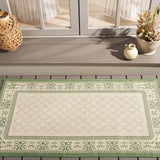 Safavieh Courtyard 2'-7" x 5'-0" Rug in Natural / Olive