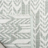 Safavieh Montauk 5'-0" x 8'-0" Rug in Light Green / Ivory