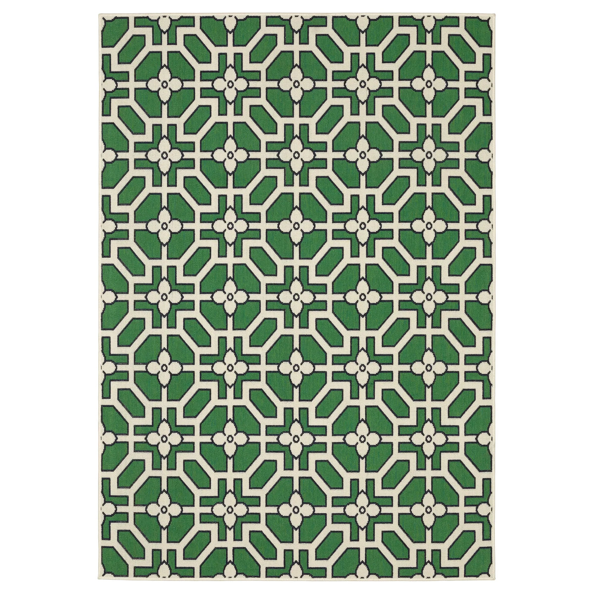 Oriental Weavers Sphinx Havana HAV01 Green Rugs - main flat