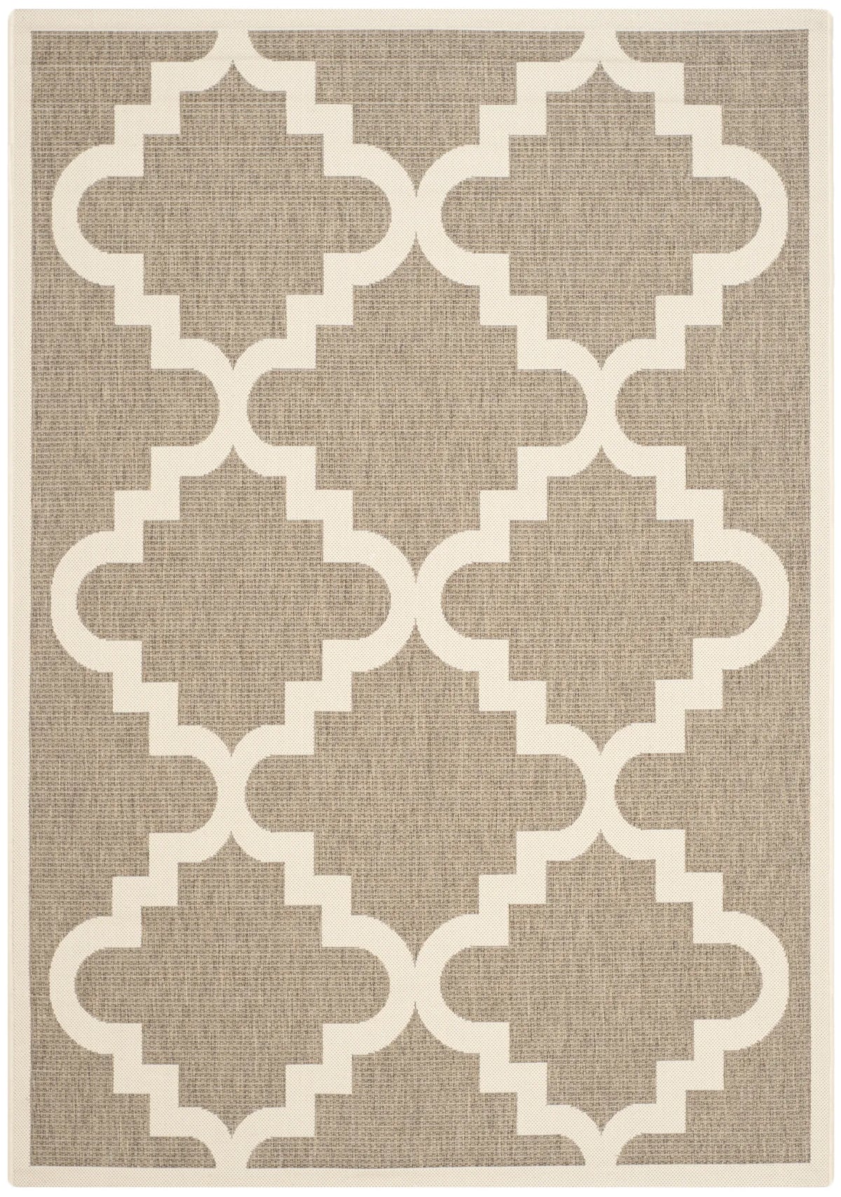 Safavieh Courtyard 4'-0" x 5'-7" Rug in Brown / Beige