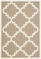 Safavieh Courtyard 4'-0" x 5'-7" Rug in Brown / Beige
