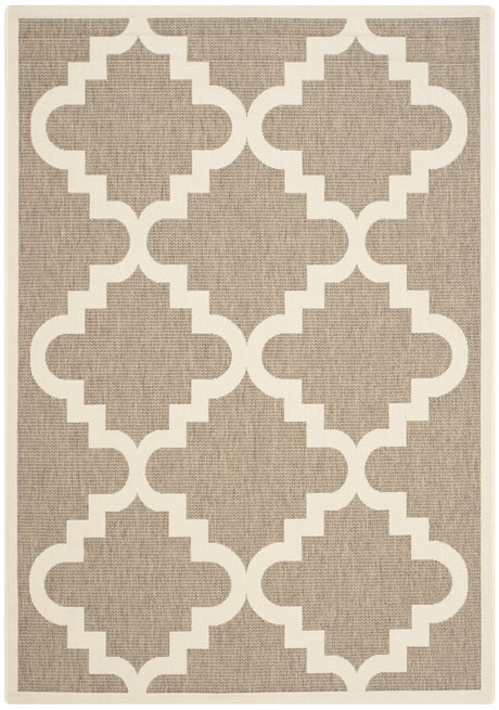 Safavieh Courtyard 4'-0" x 5'-7" Rug in Brown / Beige